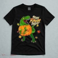 Trick RAWR Treat T-Rex Funny Halloween T-Shirt thumb 5