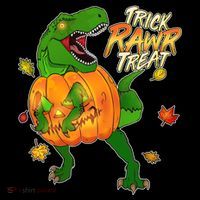 Trick RAWR Treat T-Rex Funny Halloween Coffee Mug thumb 5