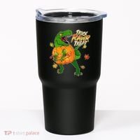 Trick RAWR Treat T-Rex Funny Halloween Tumbler thumb 0