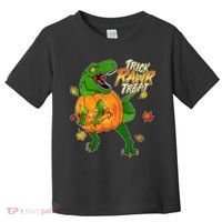Trick RAWR Treat T-Rex Funny Halloween Toddler T-Shirt thumb 0