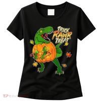 Trick RAWR Treat T-Rex Funny Halloween Women's T-Shirt thumb 0
