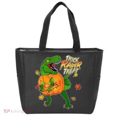Trick RAWR Treat T-Rex Funny Halloween Tote Bag