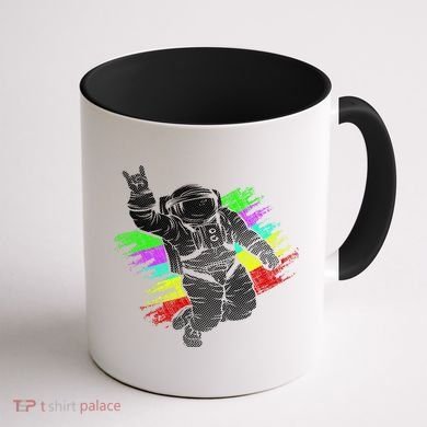 Trippy Astronaut Coffee Mug back