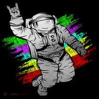 Trippy Astronaut Ornament thumb 1