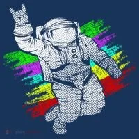 Trippy Astronaut Doggie Tank thumb 4