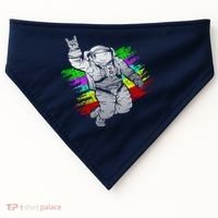 Trippy Astronaut USA-Made Doggie Bandana thumb 0