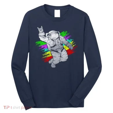 Trippy Astronaut Long Sleeve Shirt