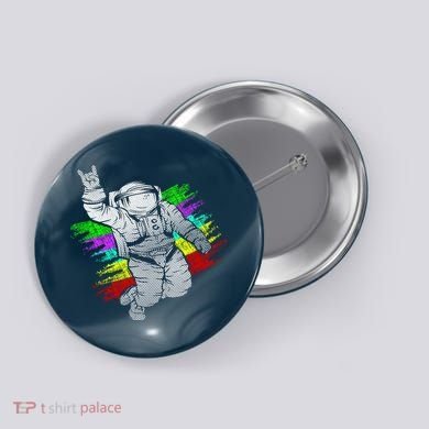 Trippy Astronaut Button