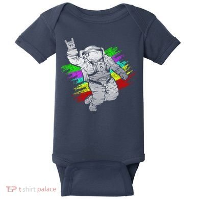 Trippy Astronaut Baby Bodysuit