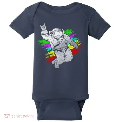 Trippy Astronaut Baby Bodysuit