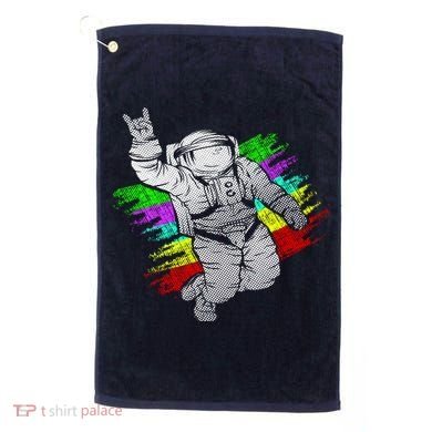 Trippy Astronaut Golf Towel