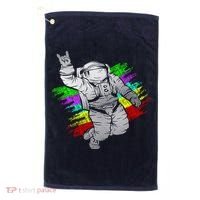 Trippy Astronaut Golf Towel thumb 0