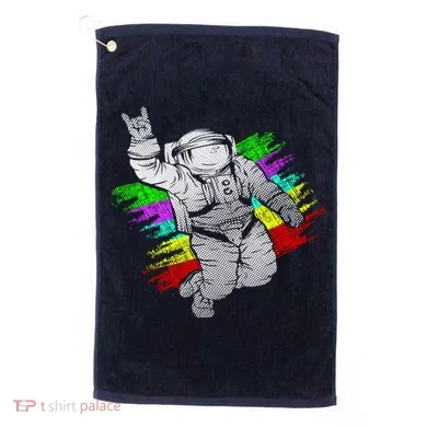 Trippy Astronaut Golf Towel