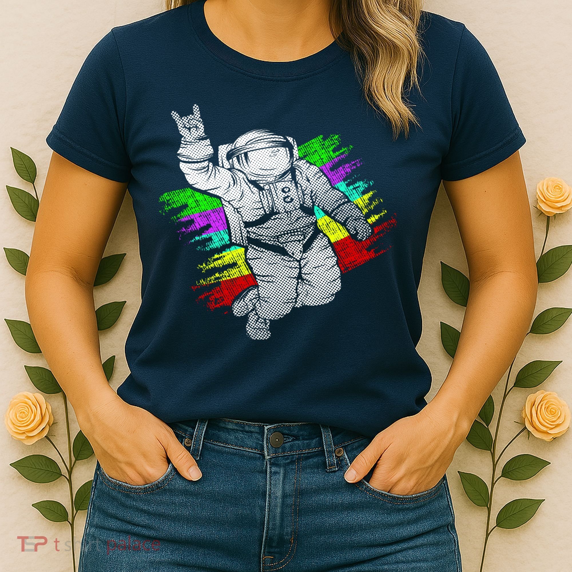 Trippy Astronaut Women's T-Shirt