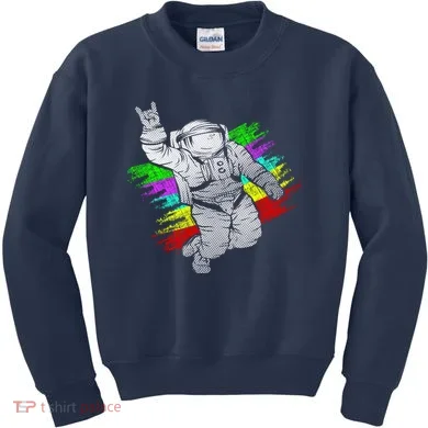 Trippy Astronaut Kids Sweatshirt