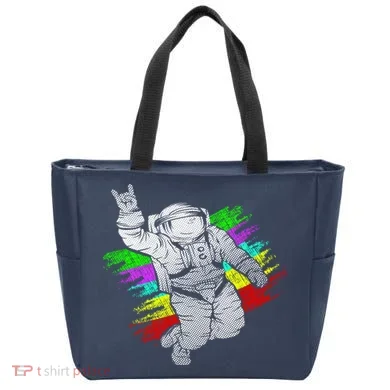 Trippy Astronaut Tote Bag