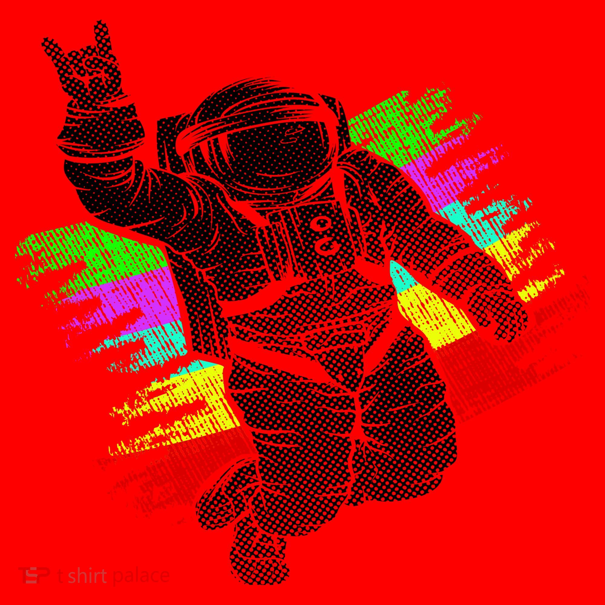 Trippy Astronaut Santa Hat