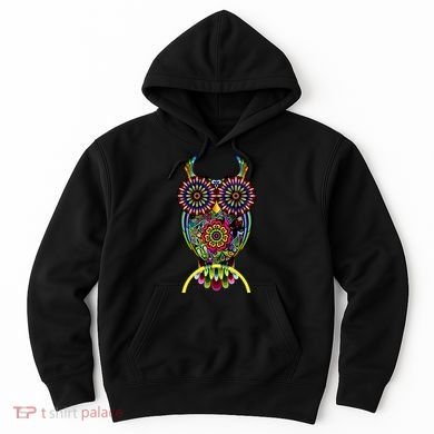 Trippy Big Eyed Owl Hoodie