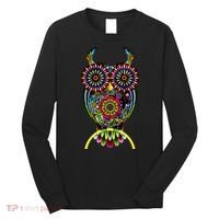 Trippy Big Eyed Owl Long Sleeve Shirt thumb 0