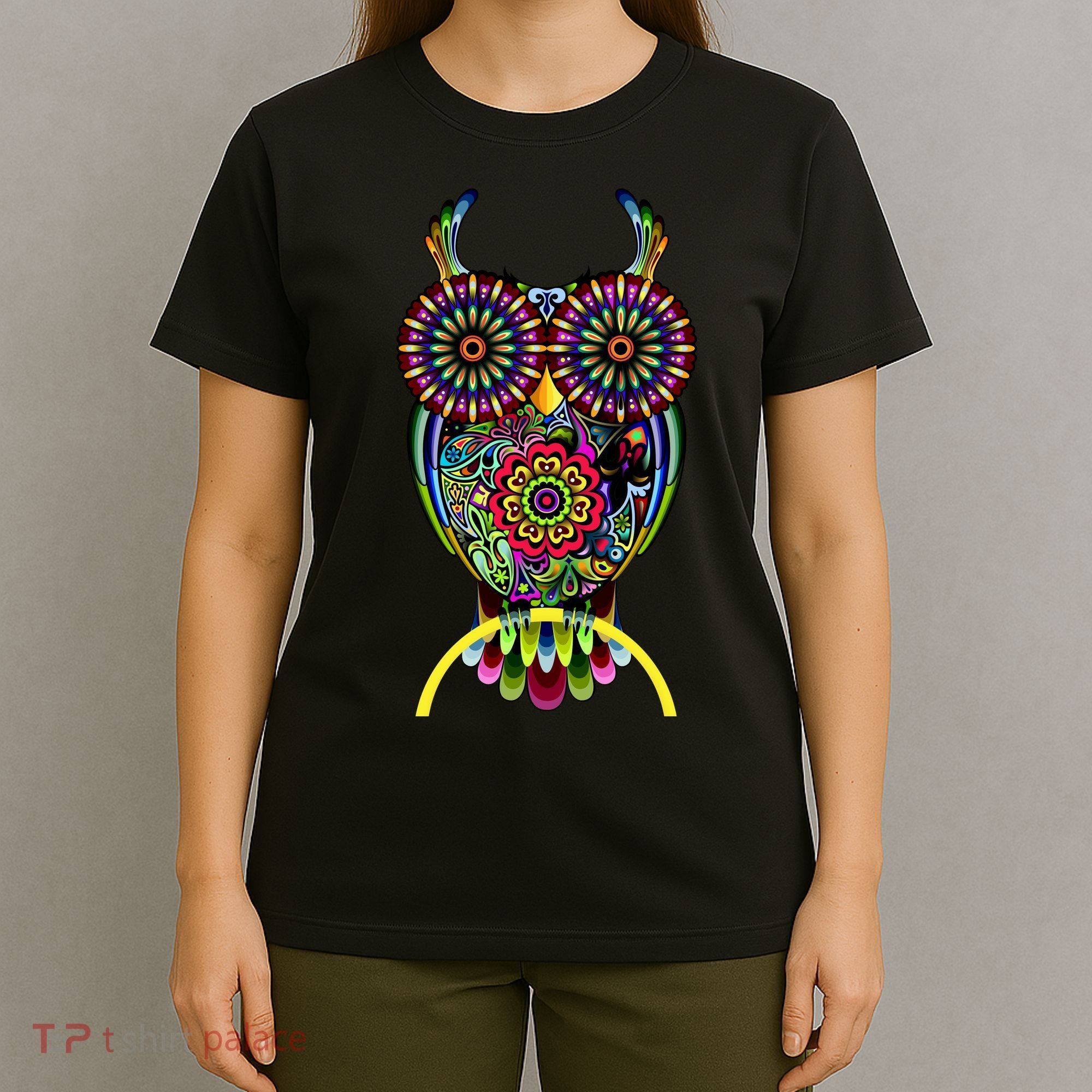 Trippy Big Eyed Owl T-Shirt
