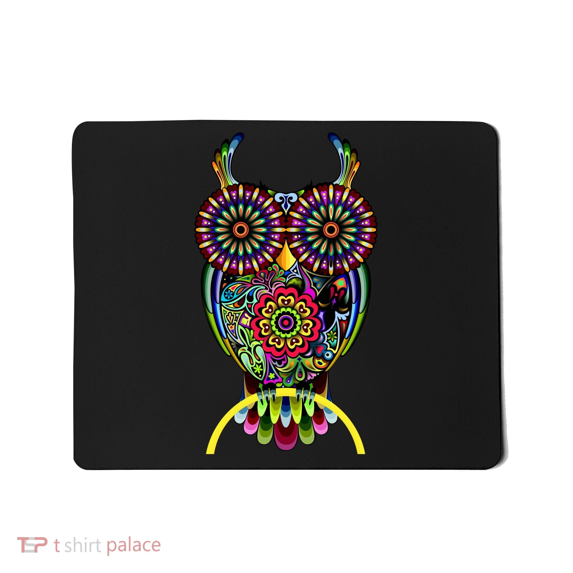 Trippy Big Eyed Owl Mousepad