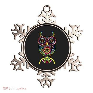 Trippy Big Eyed Owl Ornament