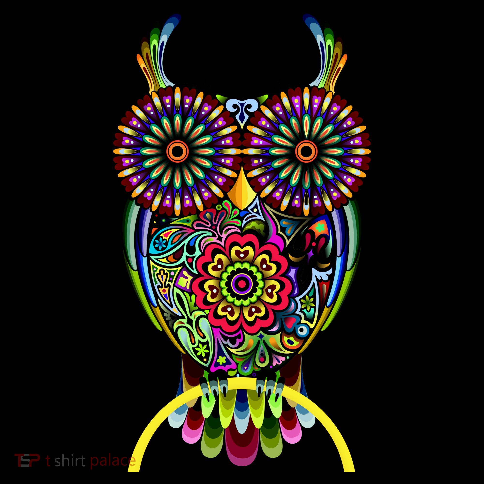 Trippy Big Eyed Owl Women's Tank Top