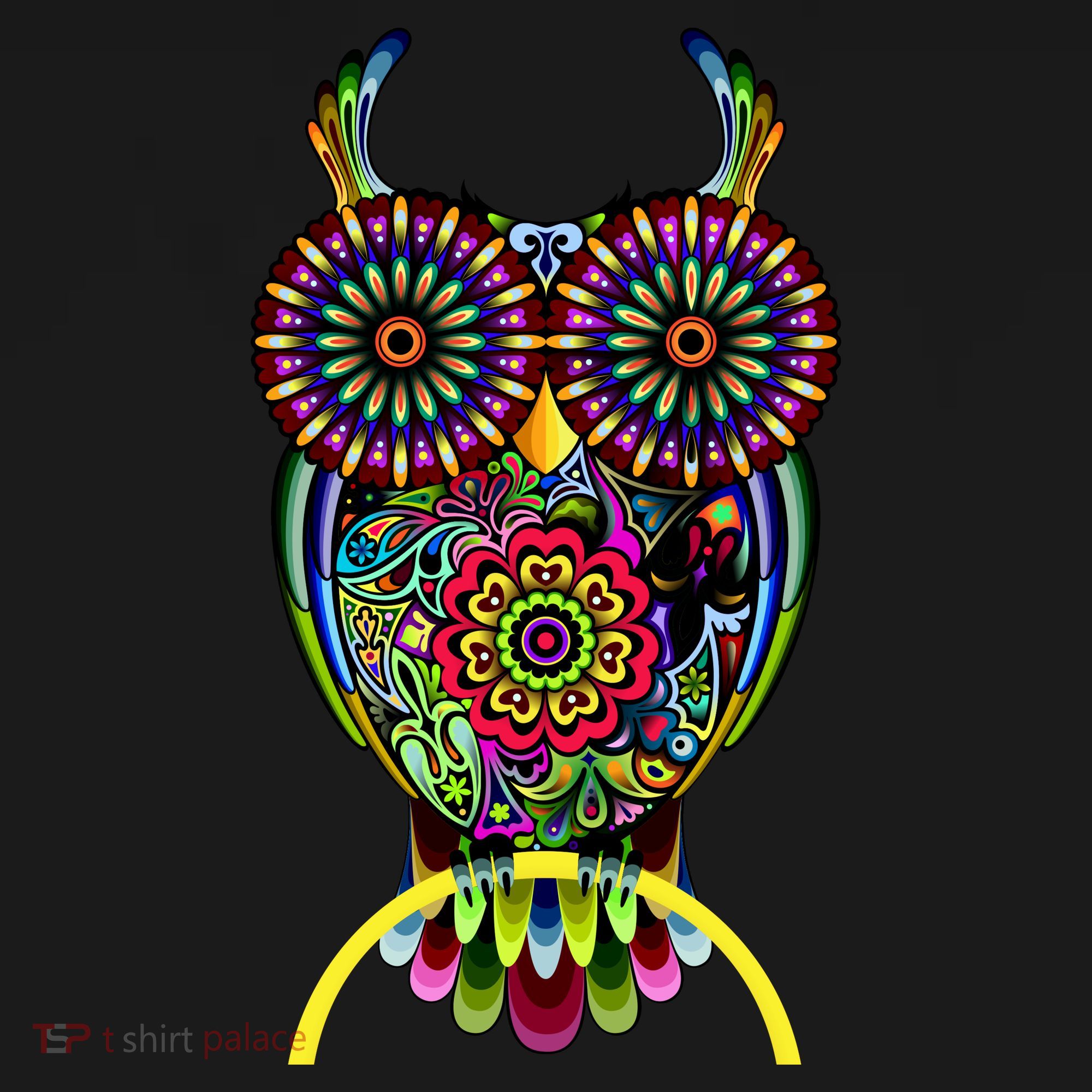 Trippy Big Eyed Owl Baby Bodysuit