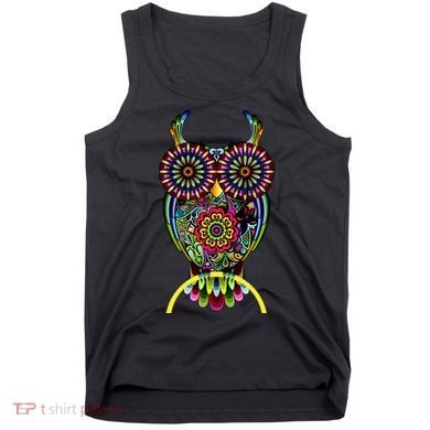 Trippy Big Eyed Owl Tank Top