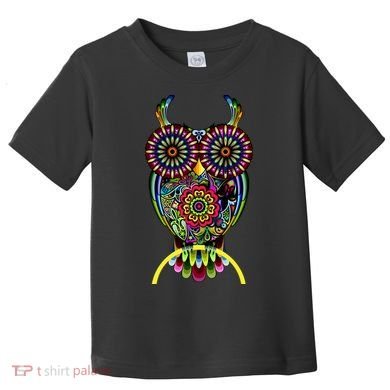 Trippy Big Eyed Owl Toddler T-Shirt