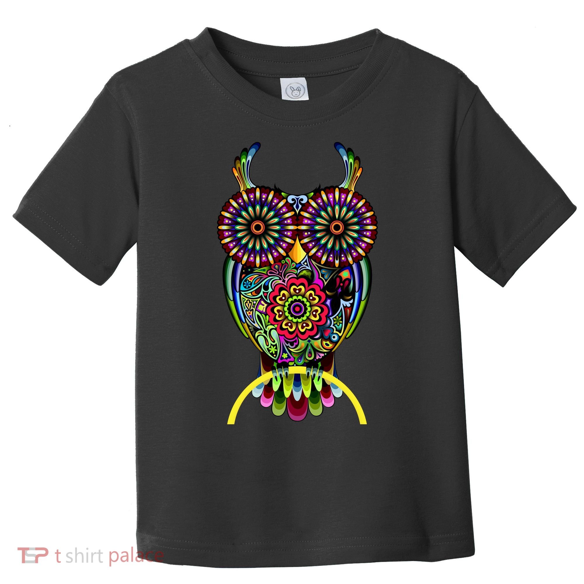 Trippy Big Eyed Owl Toddler T-Shirt