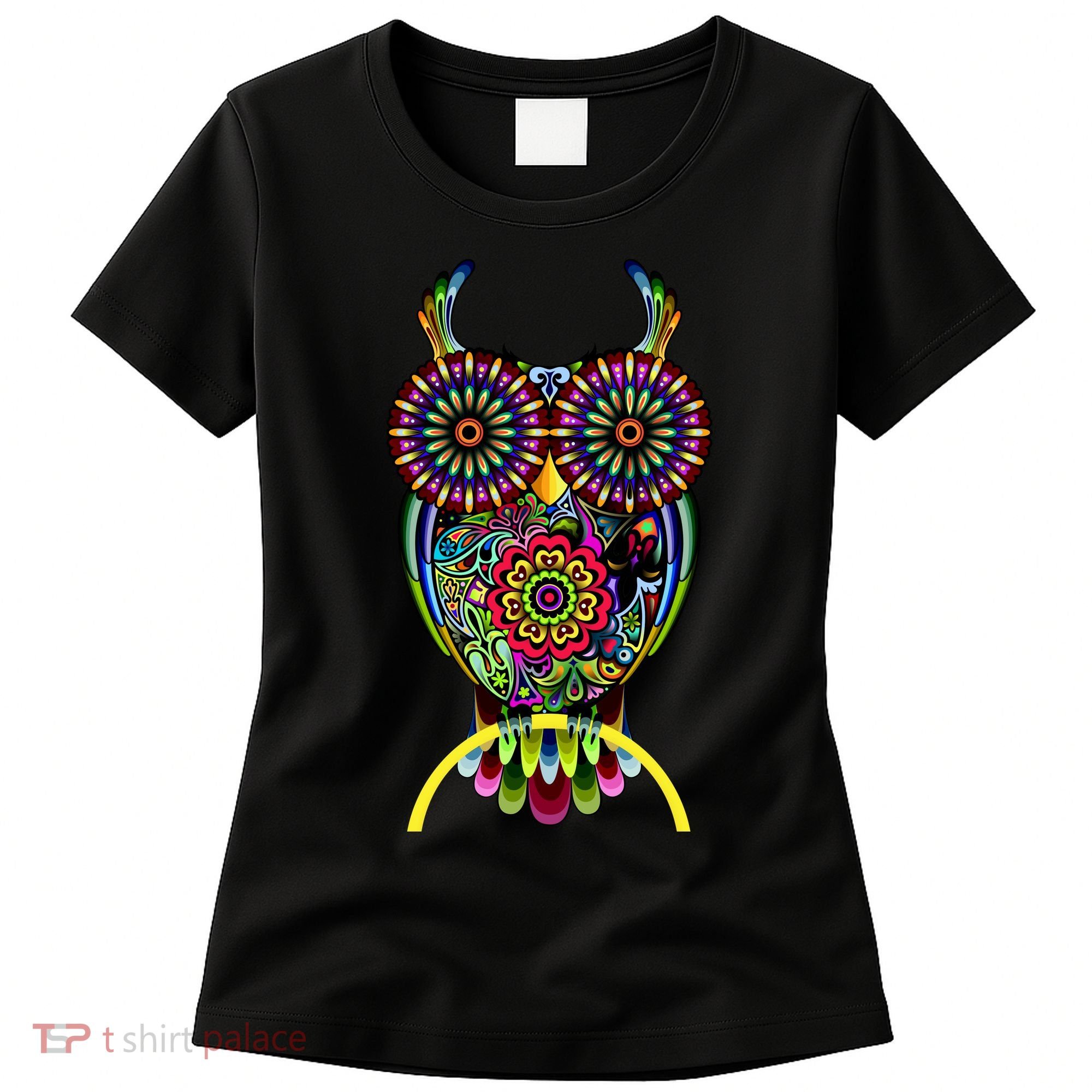 Trippy Big Eyed Owl Women's T-Shirt