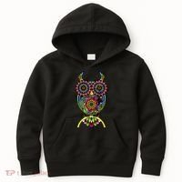 Trippy Big Eyed Owl Kids Hoodie thumb 0
