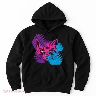 Trippy Cat Face Hoodie