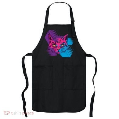 Trippy Cat Face Apron