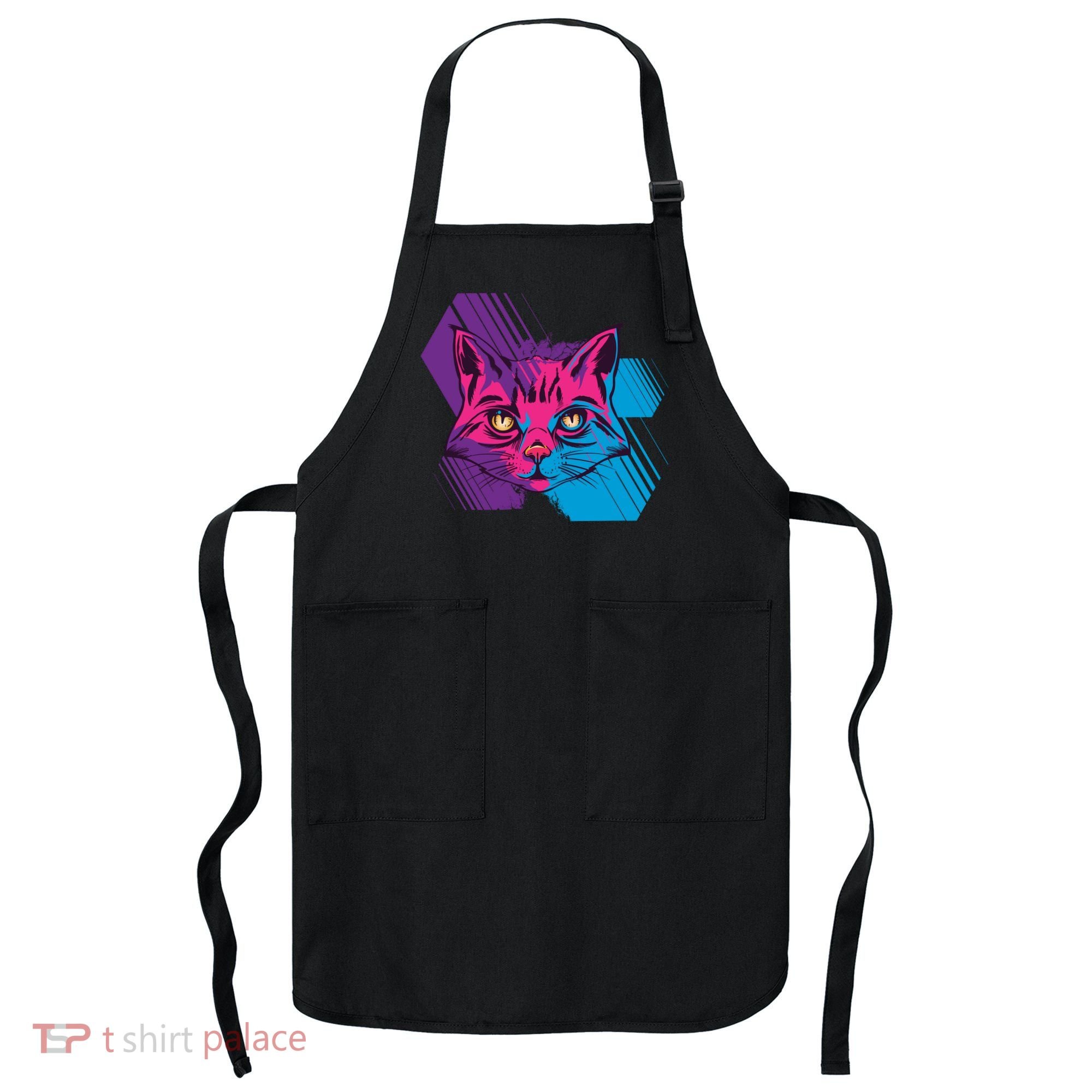 Trippy Cat Face Apron