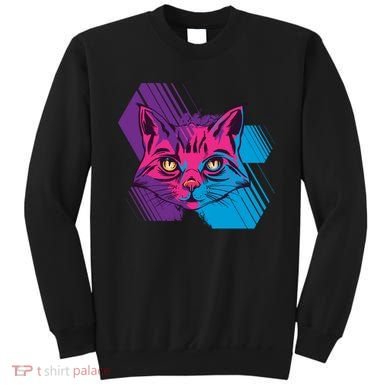 Trippy Cat Face Sweatshirt