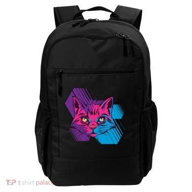Trippy Cat Face Backpack