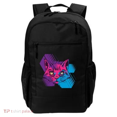 Trippy Cat Face Backpack