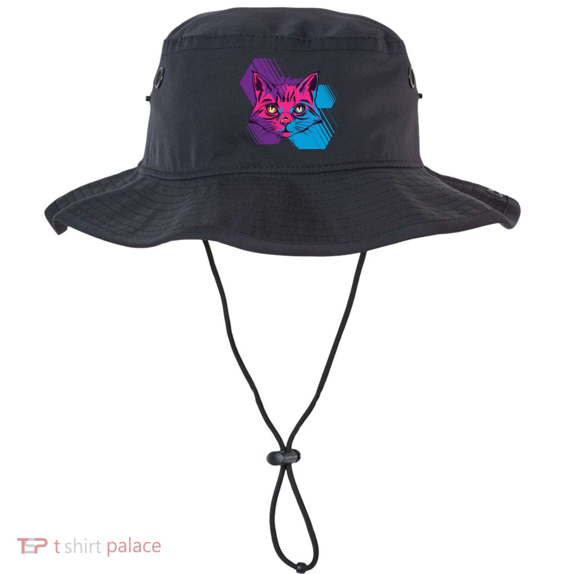 Trippy Cat Face Bucket Hat