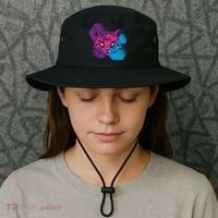 Trippy Cat Face Bucket Hat thumb 3