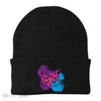 Trippy Cat Face Beanie thumb 0