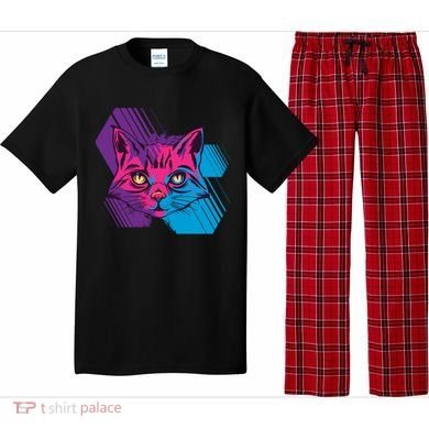 Trippy Cat Face Pajama Set