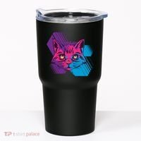 Trippy Cat Face Tumbler thumb 0