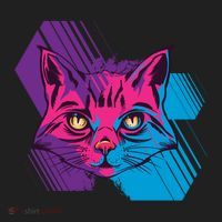 Trippy Cat Face Tumbler thumb 3