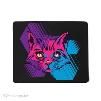 Trippy Cat Face Mousepad