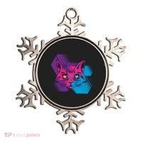 Trippy Cat Face Ornament thumb 0
