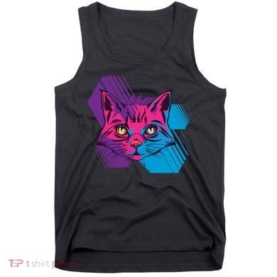 Trippy Cat Face Tank Top