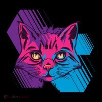 Trippy Cat Face Women's Long Sleeve Shirt thumb 2