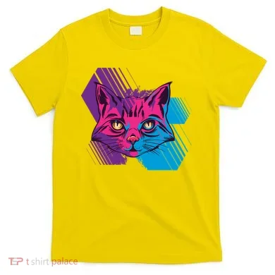 Trippy Cat Face T-Shirt